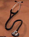 Binaural Stethoscope Littmann™ Master Cardiology Black 1-Tube 27 Inch Single Head