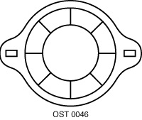 Con 401918 Visi-Flow Irrigation Adapter Faceplate